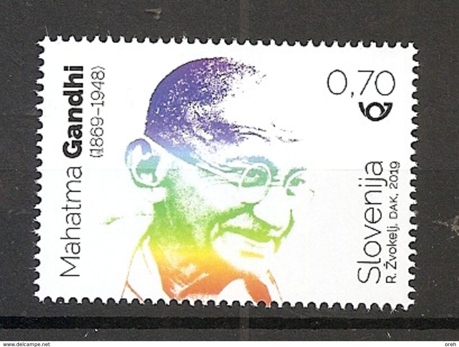 SLOVENIA  2019,150 YEARS OF THE BIRTH OF MAHATMA GANDHI,MNH - Mahatma Gandhi