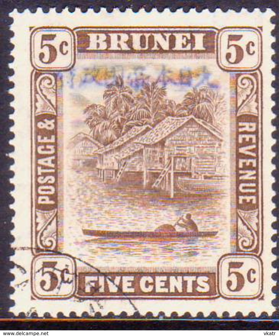 JAPANESE OCCUPATION OF BRUNEI 1942-44 SG J6 5c Used CV £13 - Brunei (...-1984)