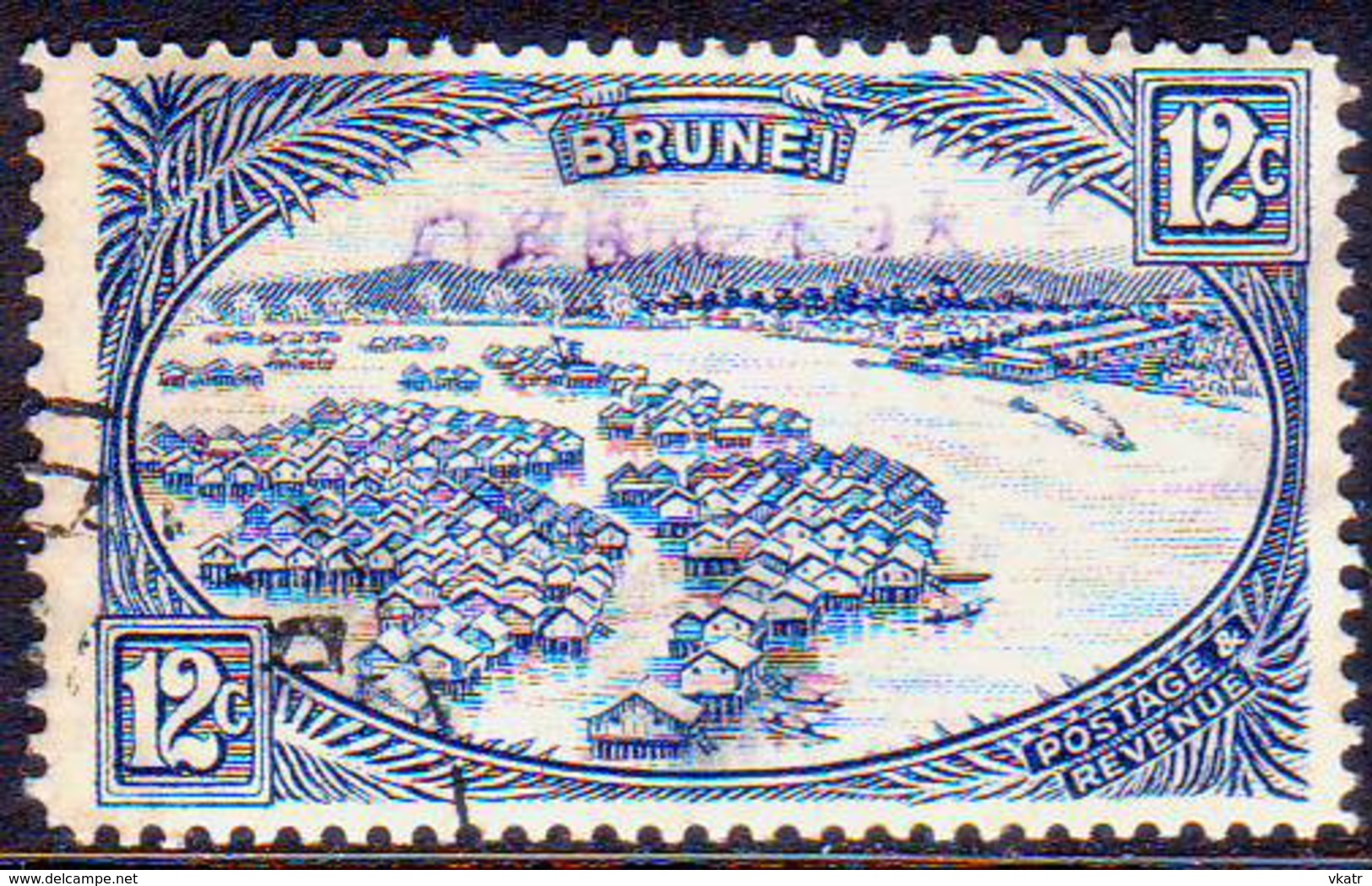 JAPANESE OCCUPATION OF BRUNEI 1942-44 SG J12 12c Used CV £26 - Brunei (...-1984)