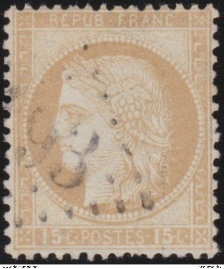 France  .   Yvert   .     55       .     O          .       Oblitéré - 1871-1875 Cérès