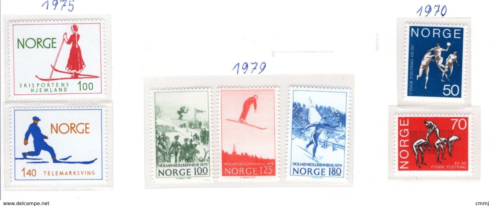 SPORT - OLYMPIC GAMES - 1970/79 - NORVEGIA  -  Mi. Nr.  617/618+790/792+695/696 - NH - (6532-52) - Nuovi