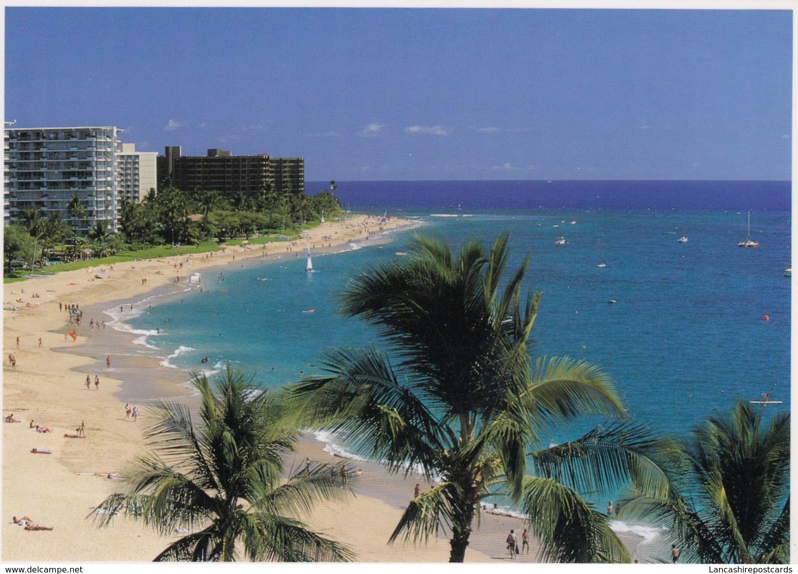 Postcard Kaanapali Beach Resorts Maui Hawaii My Ref  B23776 - Maui