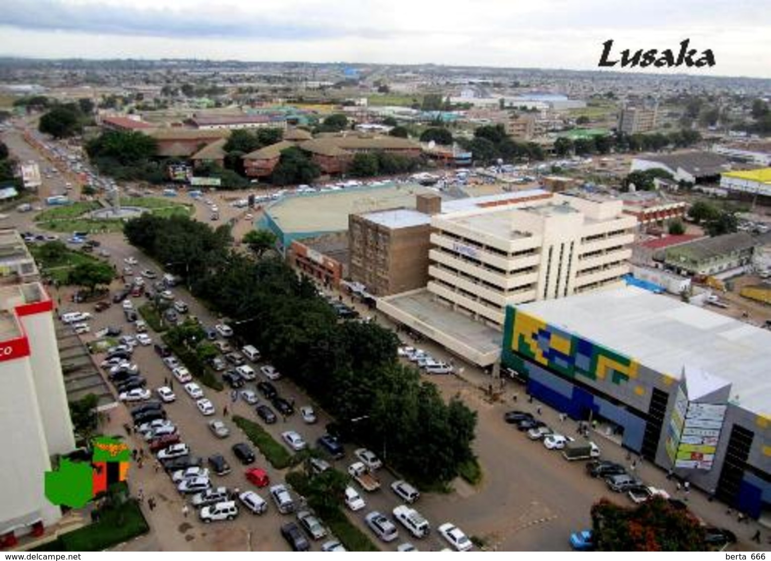 Zambia Lusaka Aerial View New Postcard Sambia AK - Zambie