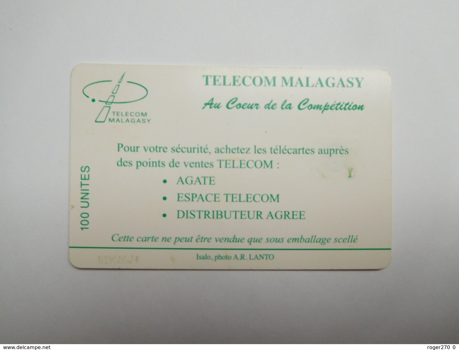 Télécarte Magagascar , Malagasy , Isalo - Madagascar