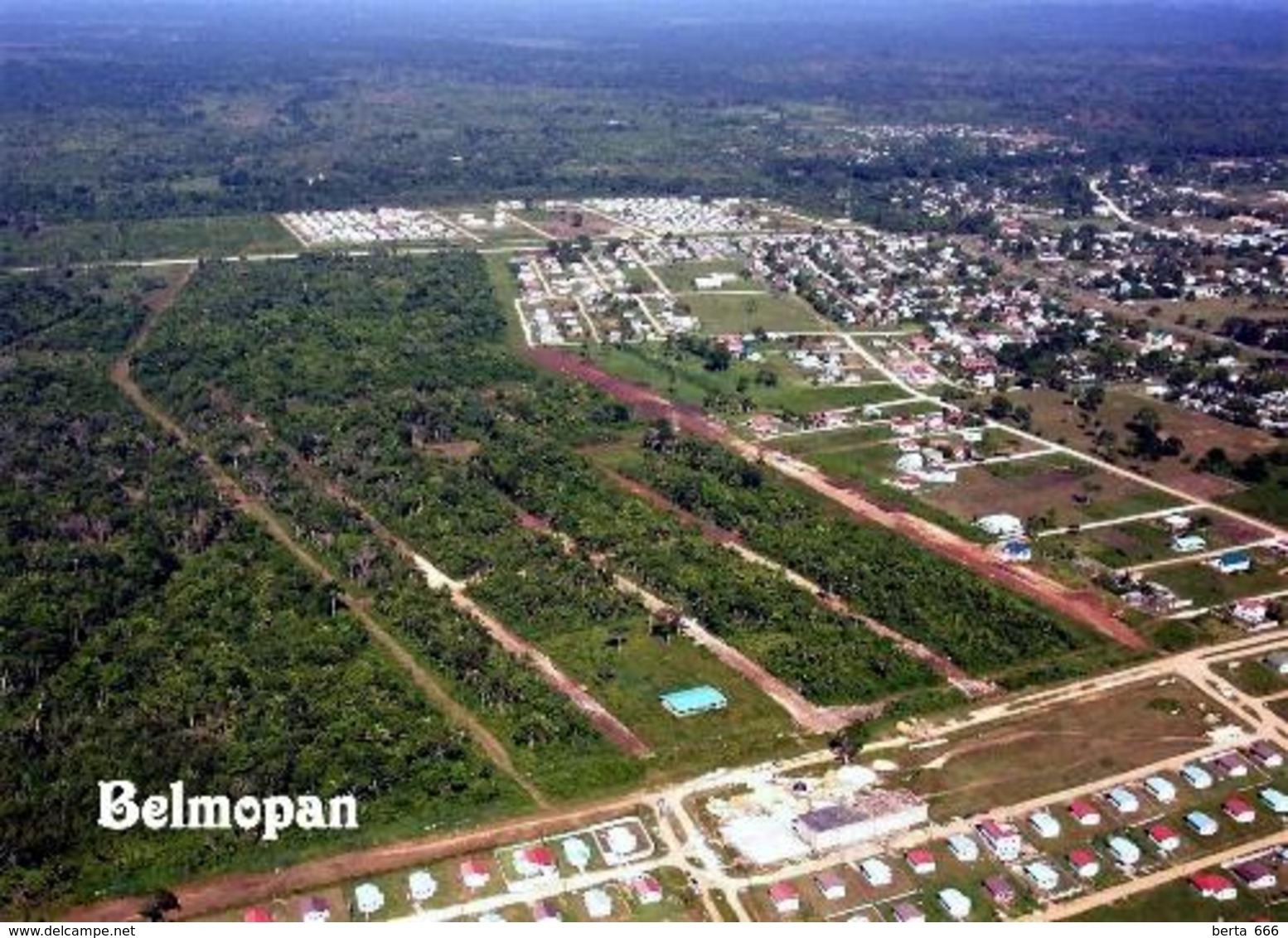 Belize Belmopan Aerial View New Postcard - Belice