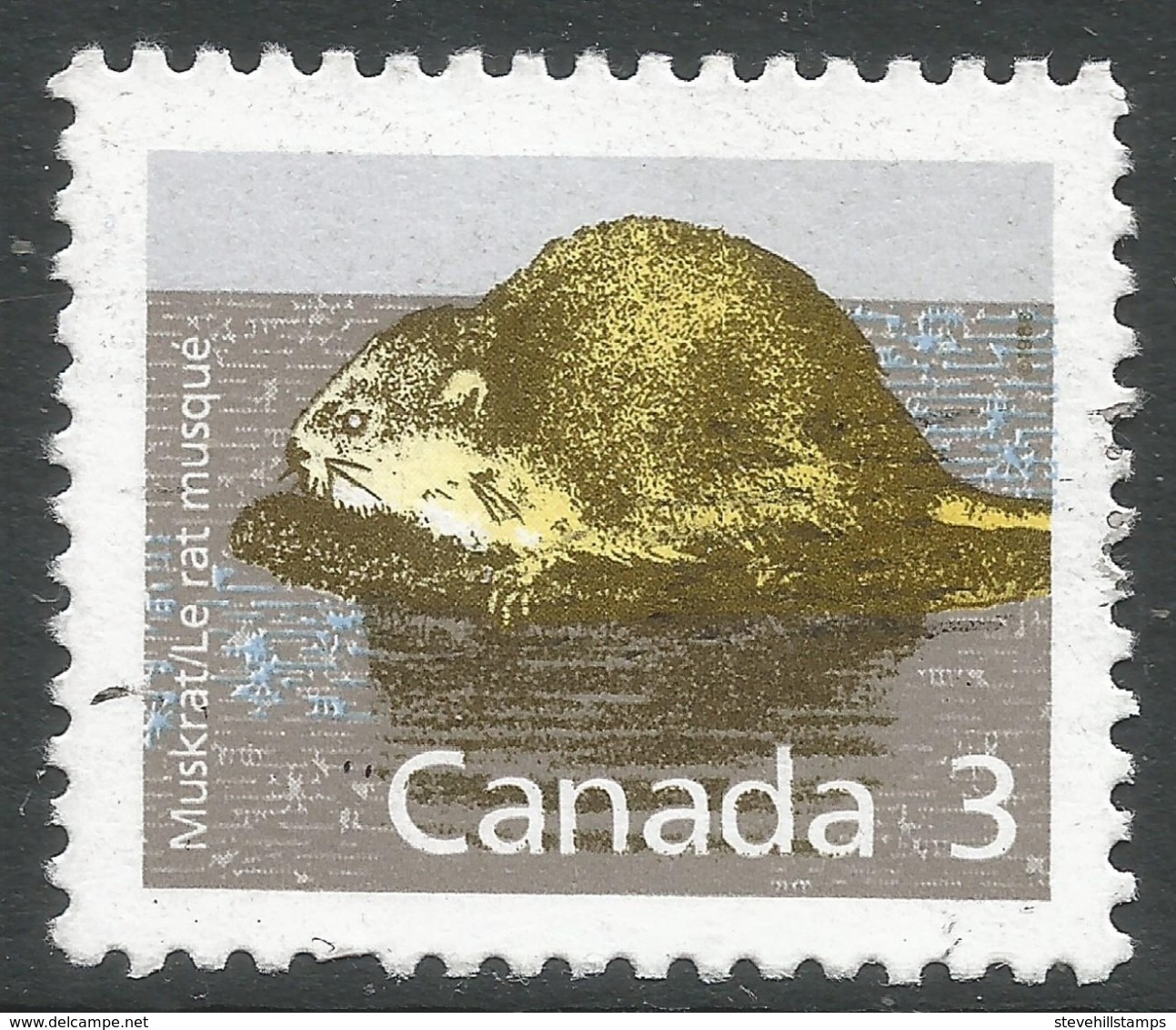 Canada. 1988 Canadian Mammals And Architecture. 3c Used. SG 1263 - Used Stamps