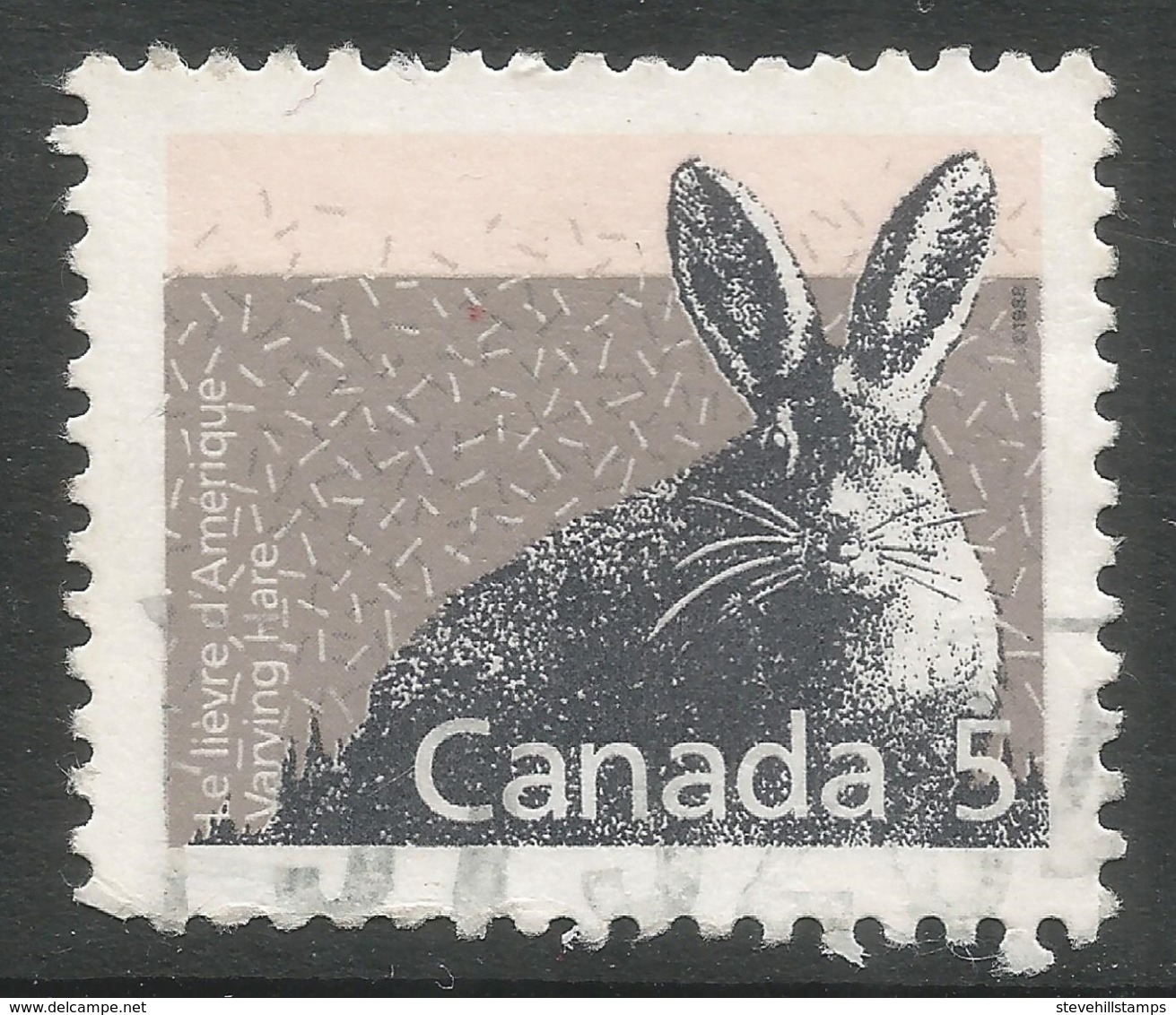 Canada. 1988 Canadian Mammals And Architecture. 5c Used. SG 1264 - Used Stamps