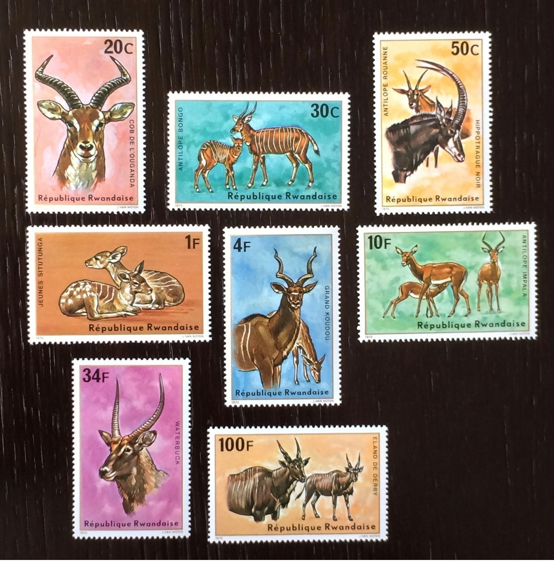 Rwanda 1975; Fauna Wild Animals; MNH / Neuf** / Postfrisch!! CV 18 Euro!! - Sonstige & Ohne Zuordnung