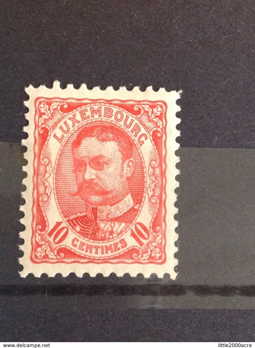 Luxembourg 1908  Grand Duke William IV 10c Rose Mint SG 162 Yv 74 Mi 72 - 1906 Guillermo IV