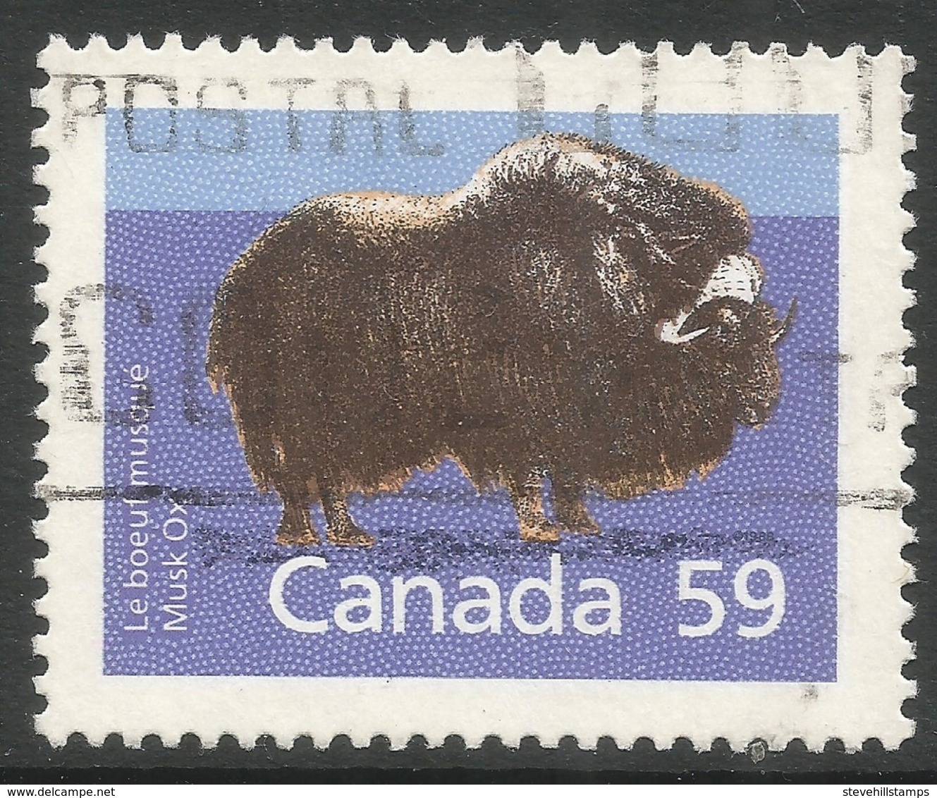 Canada. 1988 Canadian Mammals And Architecture. 59c Used. SG 1272 - Used Stamps