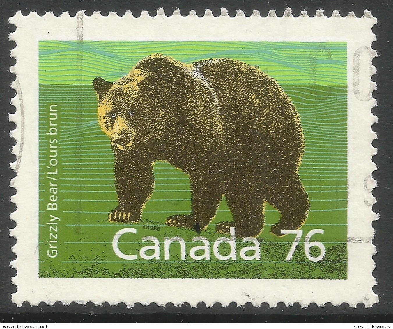 Canada. 1988 Canadian Mammals And Architecture. 76c Used. SG 1275 - Used Stamps