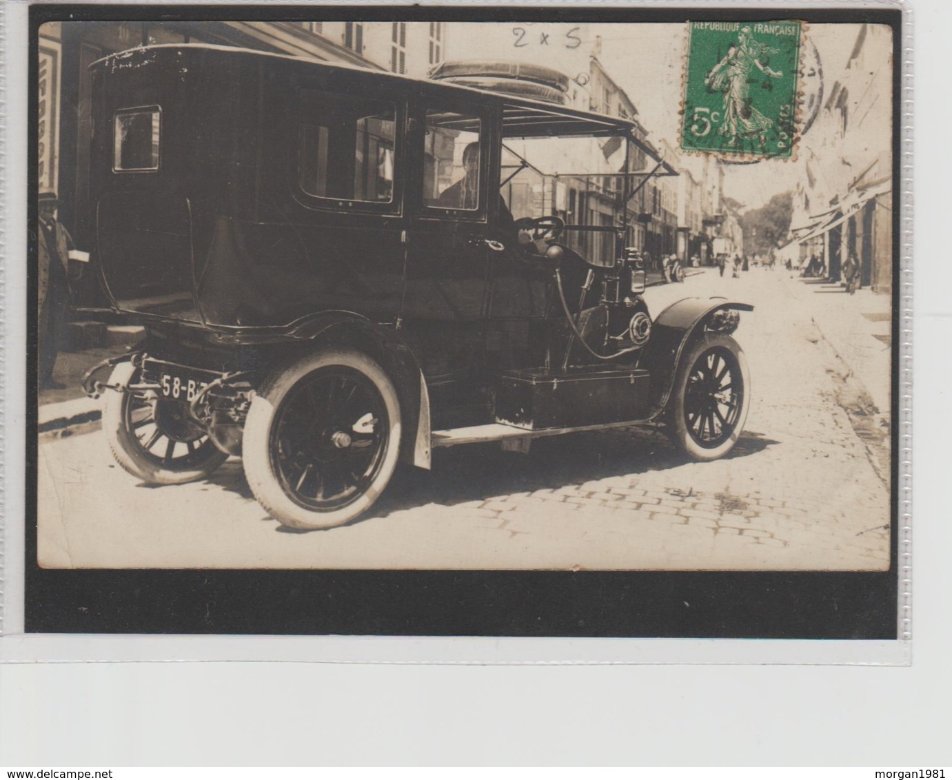 SUPERBE VOITURE   CARTE PHOTO  ROCHEFORT CIRCULEE 1913 - Rochefort