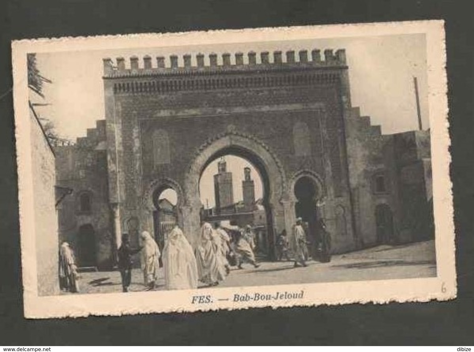 CPSM. Maroc. Fès. Bab-Bou-Jeloud. Portes. Animation. Mosquées. Circulé 1924. - Monuments