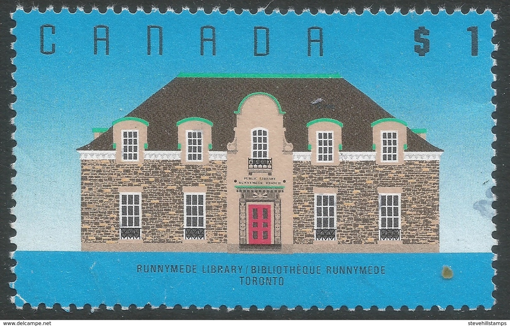 Canada. 1988 Canadian Mammals And Architecture. $1 Used. SG 1277 - Used Stamps