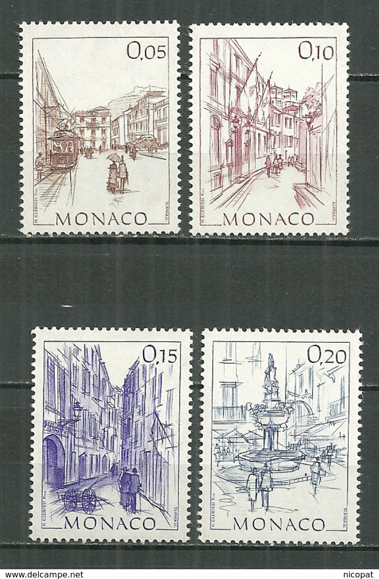 MONACO MNH ** 1404 ; 1405 ; 1406 ; 1407 Monaco D'autrefois - Unused Stamps