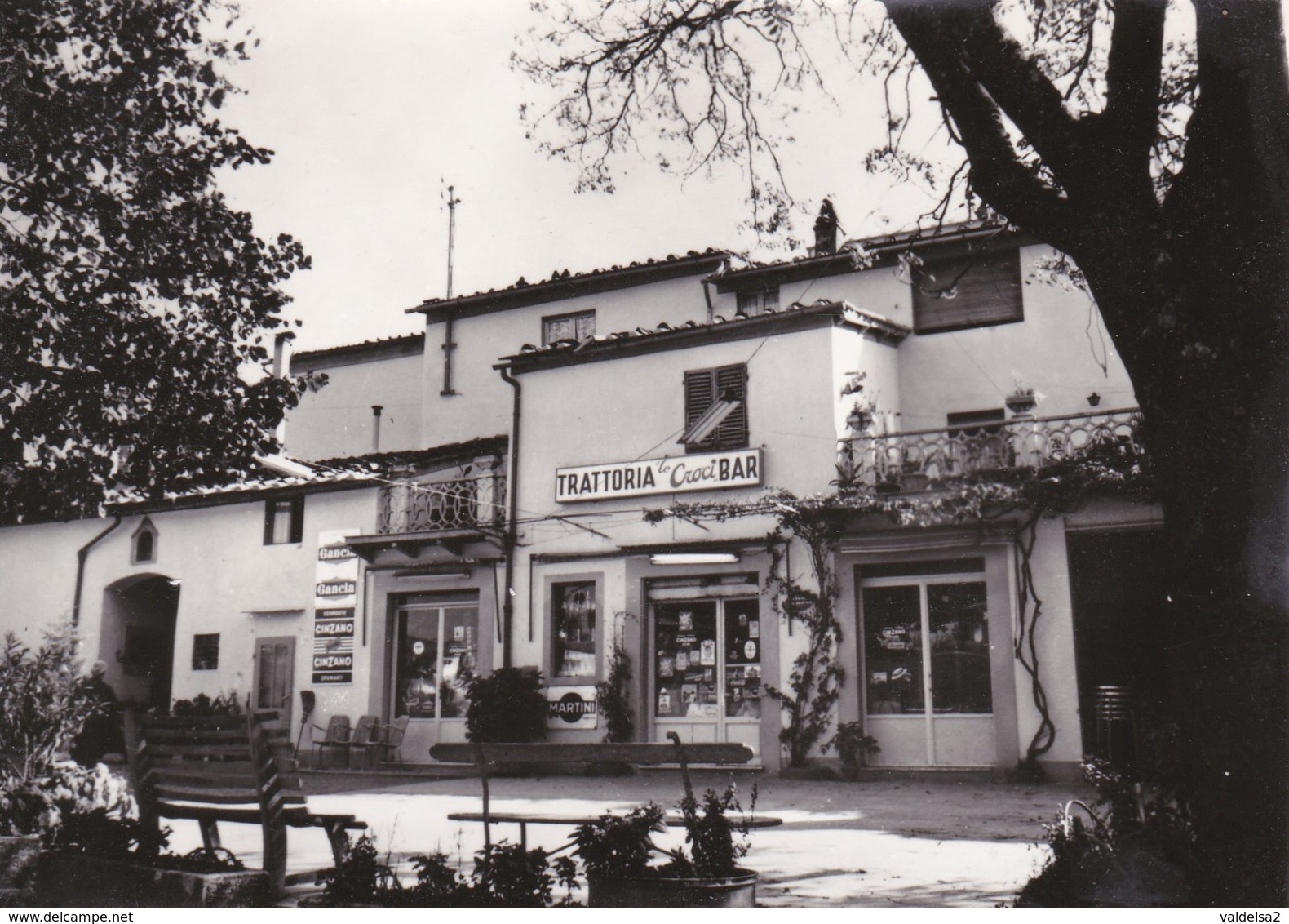 LE CROCI DI CALENZANO - FIRENZE - TRATTORIA LE CROCI DI BATACCHI CON INSEGNA PUBBLICITARIA A TAPPO BIRRA PERONI - Firenze (Florence)