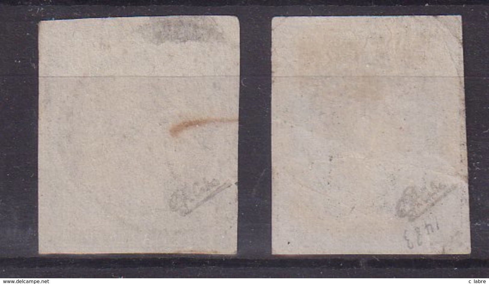 FRANCE : TYPE CERES . 2 EX OBL DU 4 Et 6 JANVIER . ( DEFAUTS ) . SIGNES . ET 1 EX DU 14 JANVIER SUR FGT . 1849 . - Other & Unclassified