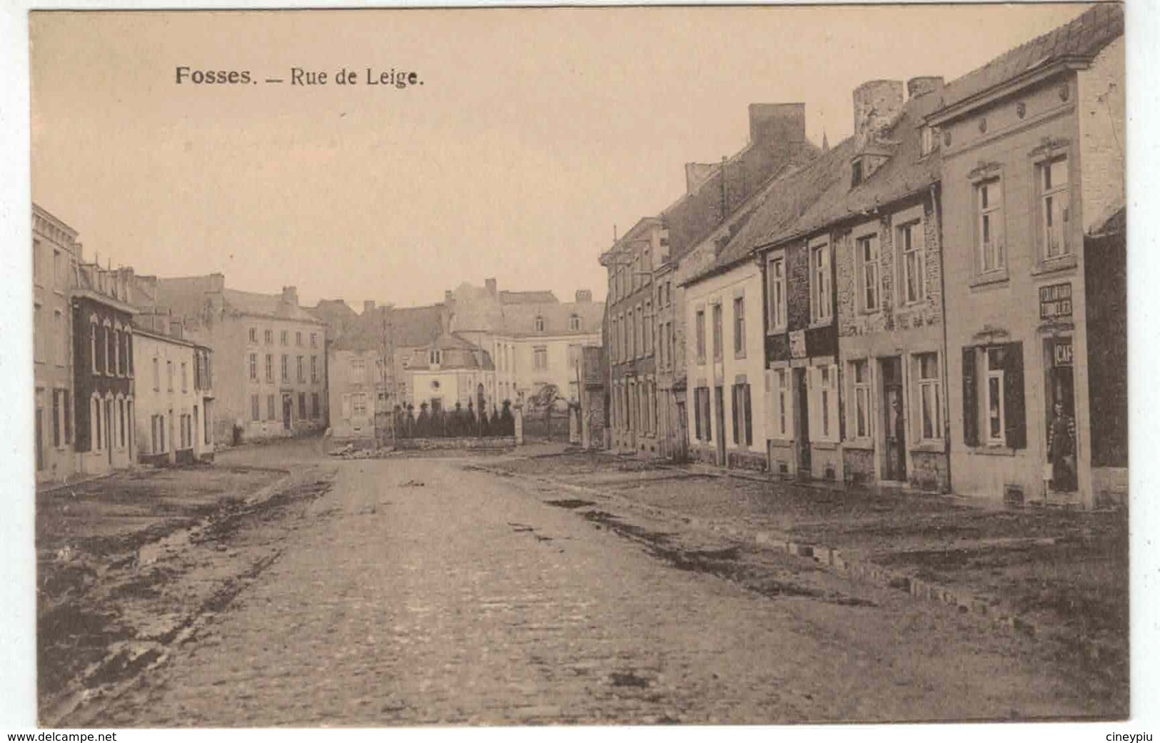 Fosses - Rue De Leige (Liège?) - Belle Carte - Fosses-la-Ville