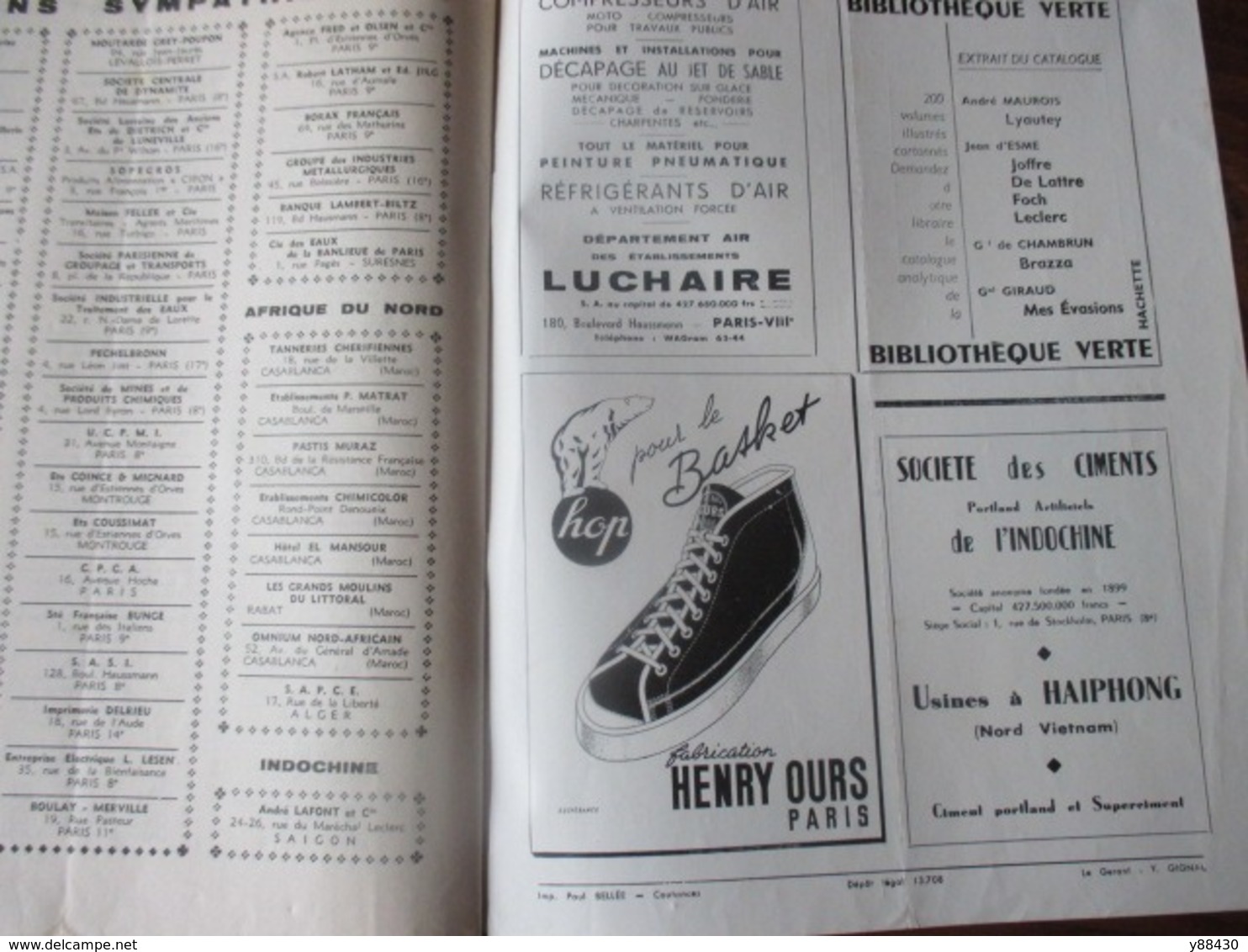 Revue - COMBATTANT D' INDOCHINE - n°29 de 1954 - Guerre d' INDOCHINE de 1946 à 1954 - 50 pages - 24 photos