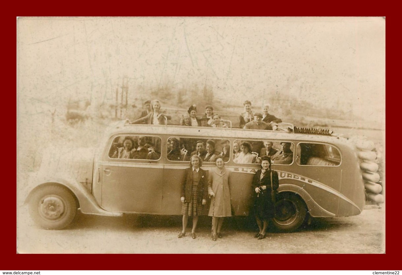 Car En Visite A Lourdes Autobus   ( Scan Recto Et Verso ) - Autres & Non Classés