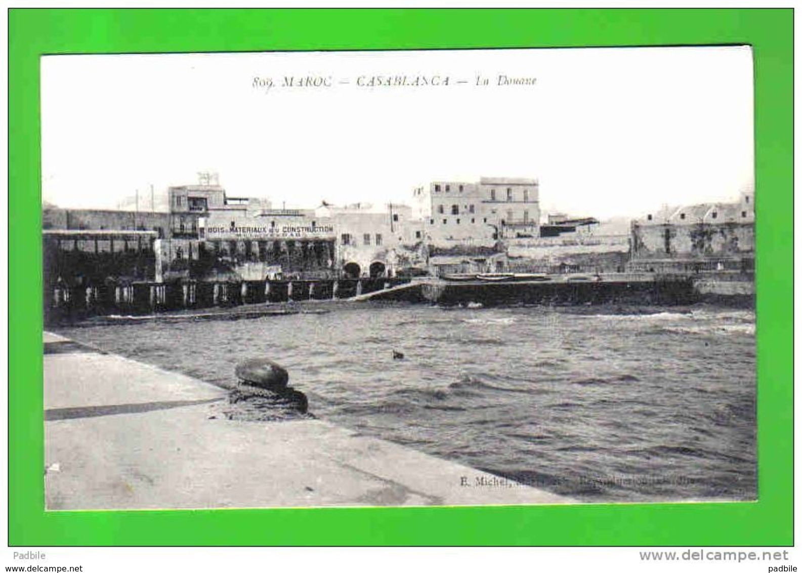 Carte Postale Maroc  Casablanca  La Douane Et Eeets Molline & Dahl  Bois Et Matériaux Trés Beau Plan - Casablanca