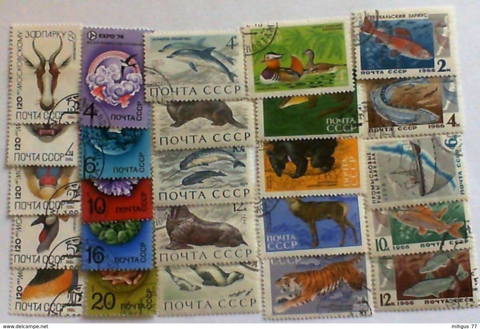 USSR 1966-74 Animels Stamps Used - Used Stamps