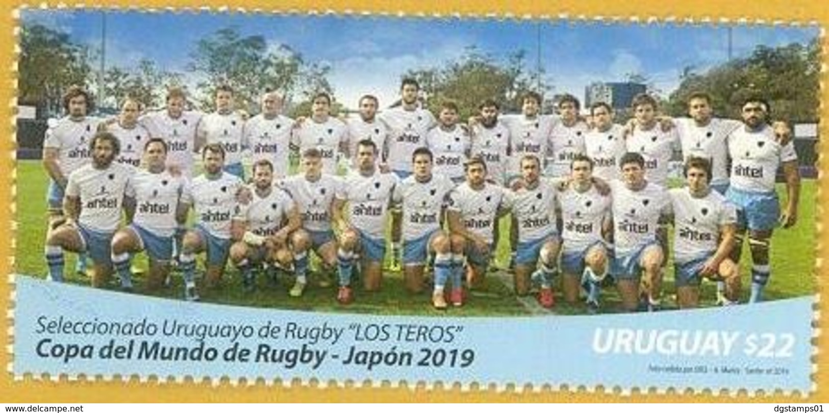 Uruguay 2019 ** Sellos  IX Copa Mundial De Rugby En Japon. Equipo Uruguayo Los "Teros" - Rugby