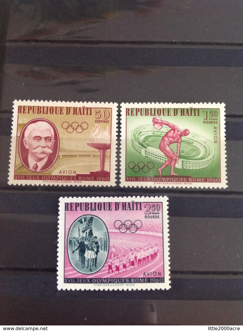 Haiti 1960 Air - Olympic Games MNH SG 712-4 Sc C163-5 Yv 203-5 Mi 631-3 - Haiti