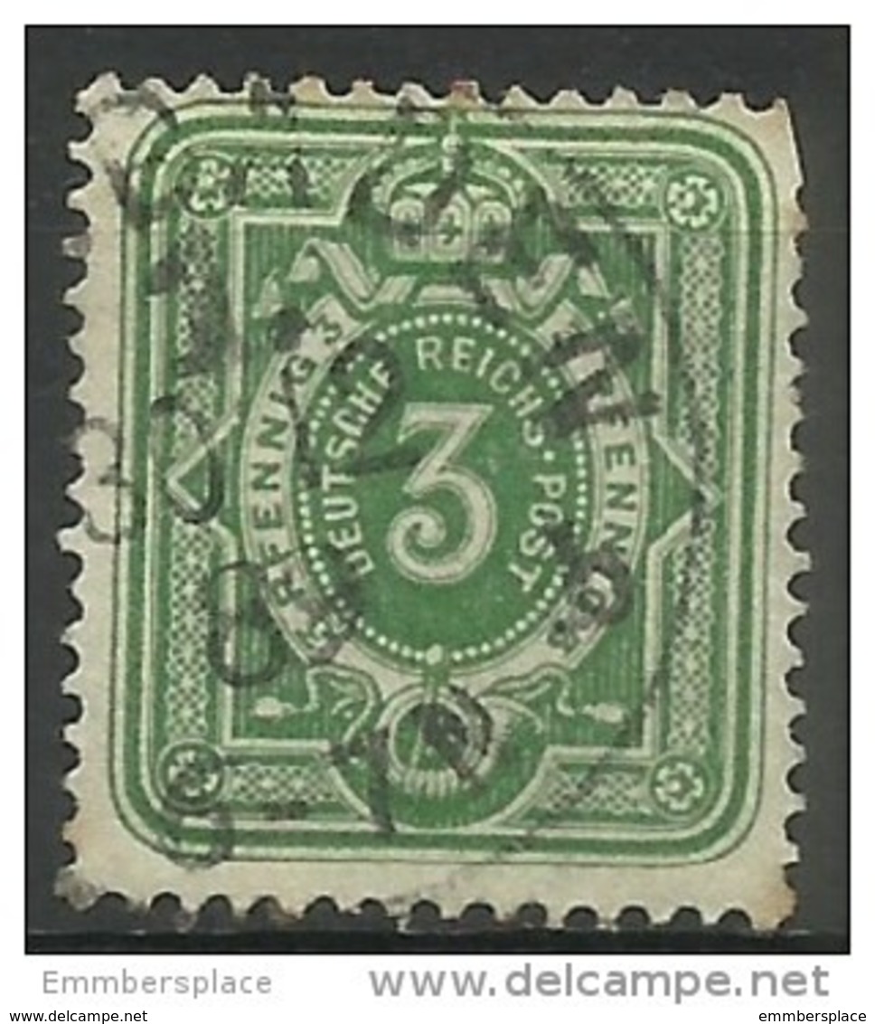 Germany  - 1880 Numeral  Pfennig Issue 3pf Used  Sc 37 - Used Stamps