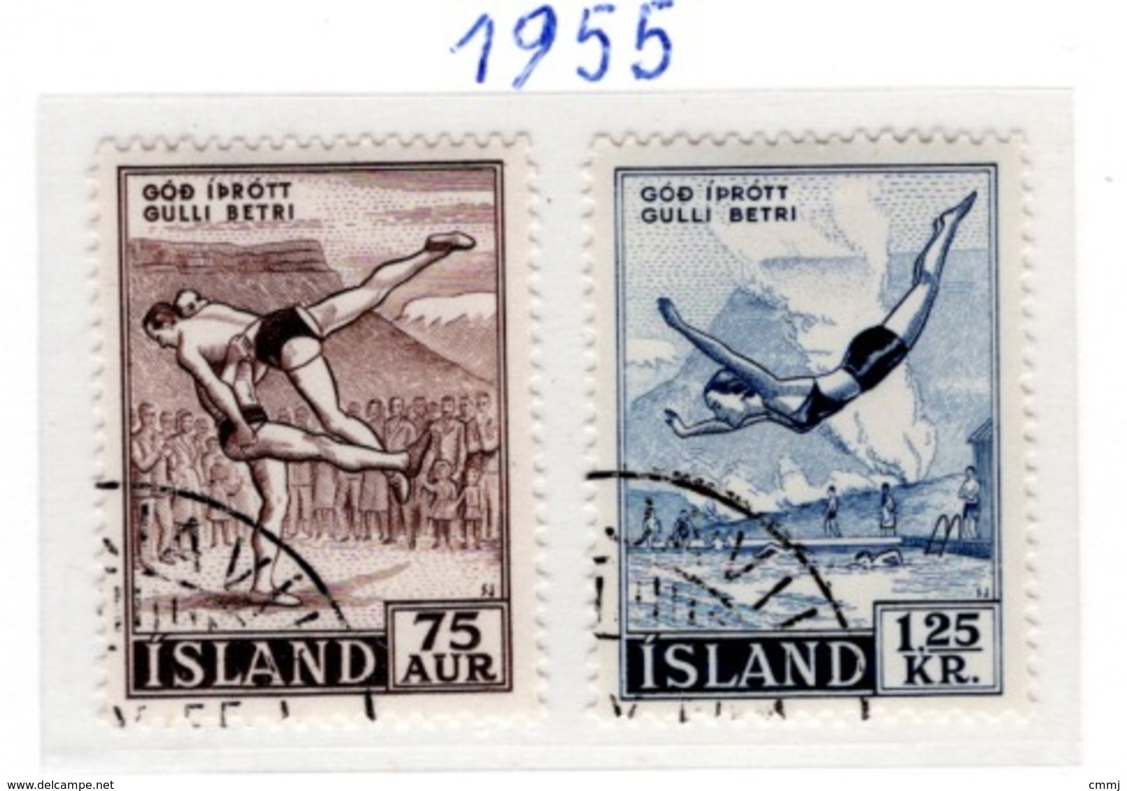 SPORT - OLYMPIC GAMES - 1955 - ISLANDA  -  Mi. Nr. 298/299 - USED - (6532-53) - Usati