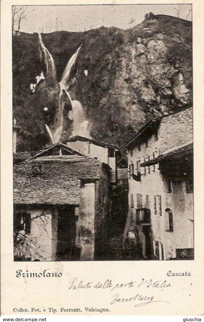 (C).Primolano(VI).Cascata.F.to Piccolo.Viaggiata (c17) - Vicenza