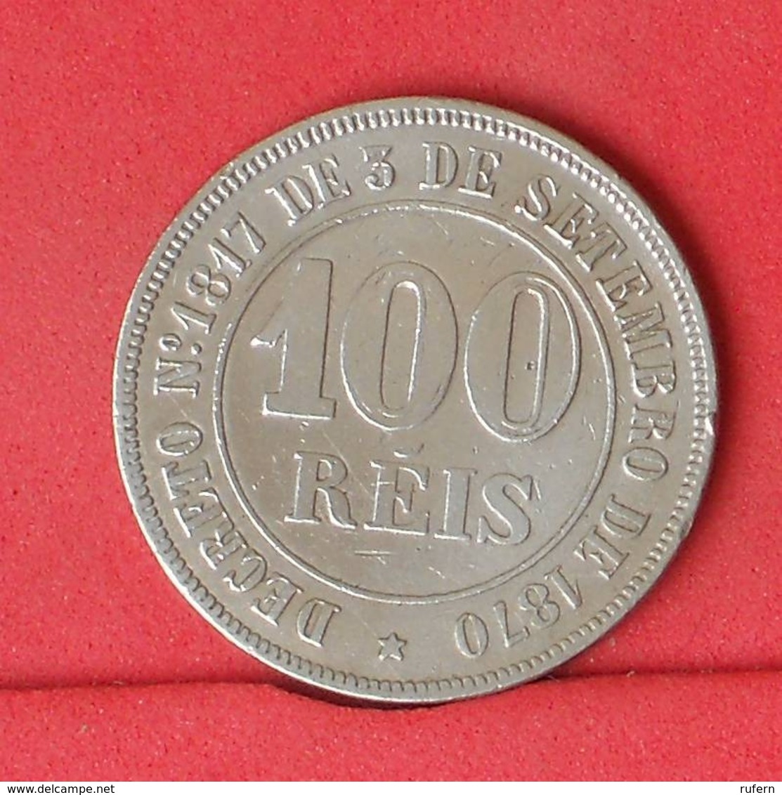 BRAZIL 100 REIS 1871 -    KM# 477 - (Nº31193) - Brésil