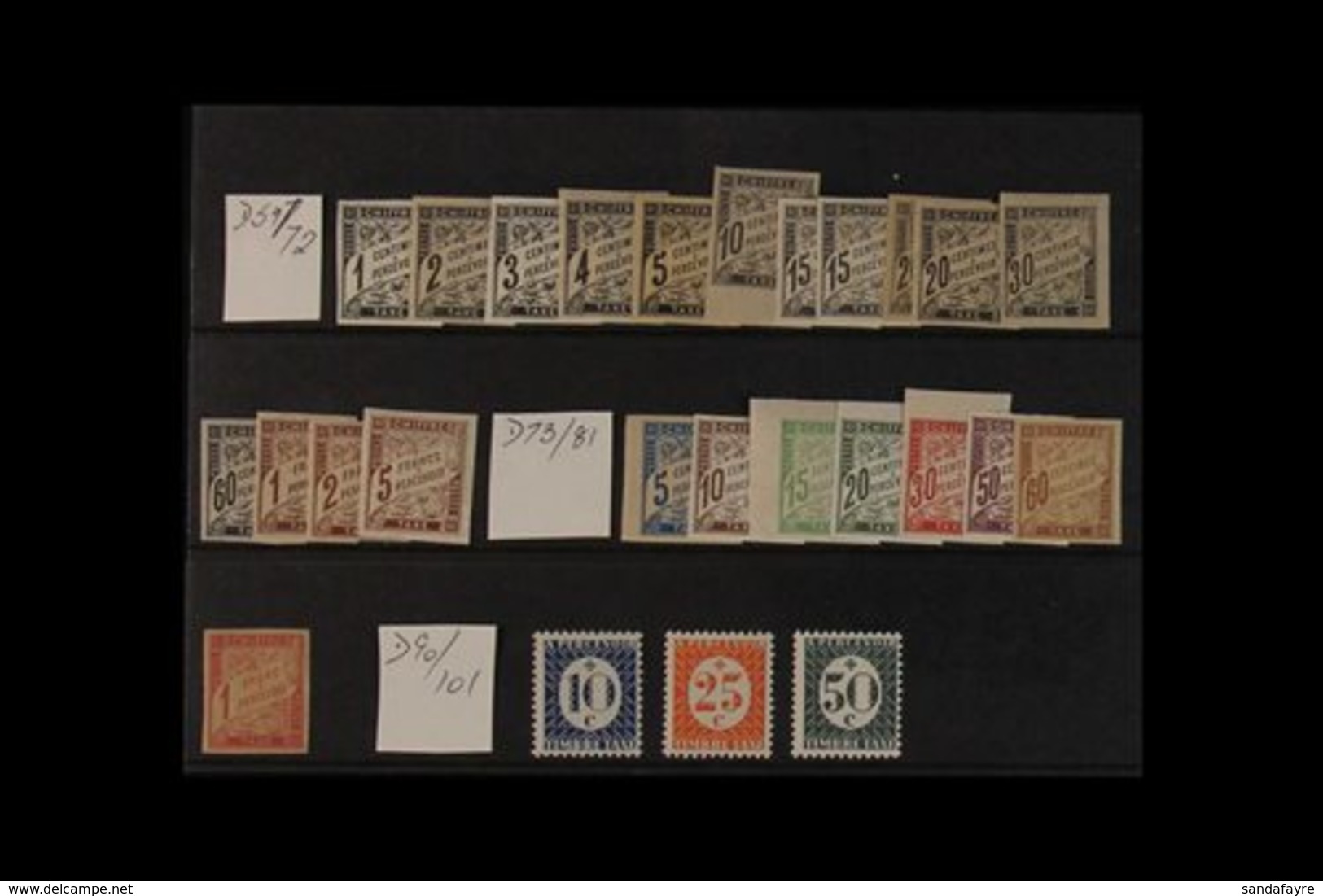 POSTAGE DUES - THE FRENCH COLONIES A Spectacular Collection Of Chiefly Mint Postage Due Stamps Spanning Issues From The  - Other & Unclassified