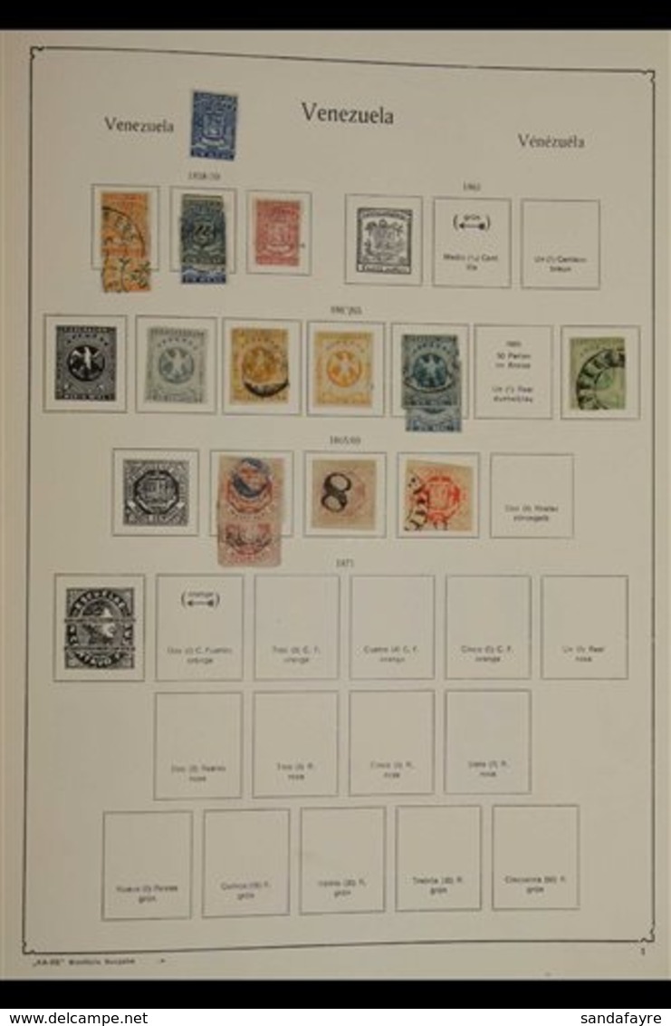1859-1942 LATIN AMERICA MINT & USED COLLECTION ON PRINTED PAGES In A Large KA-BE "Ubersee" Album. Sparse In Places, But  - Andere & Zonder Classificatie