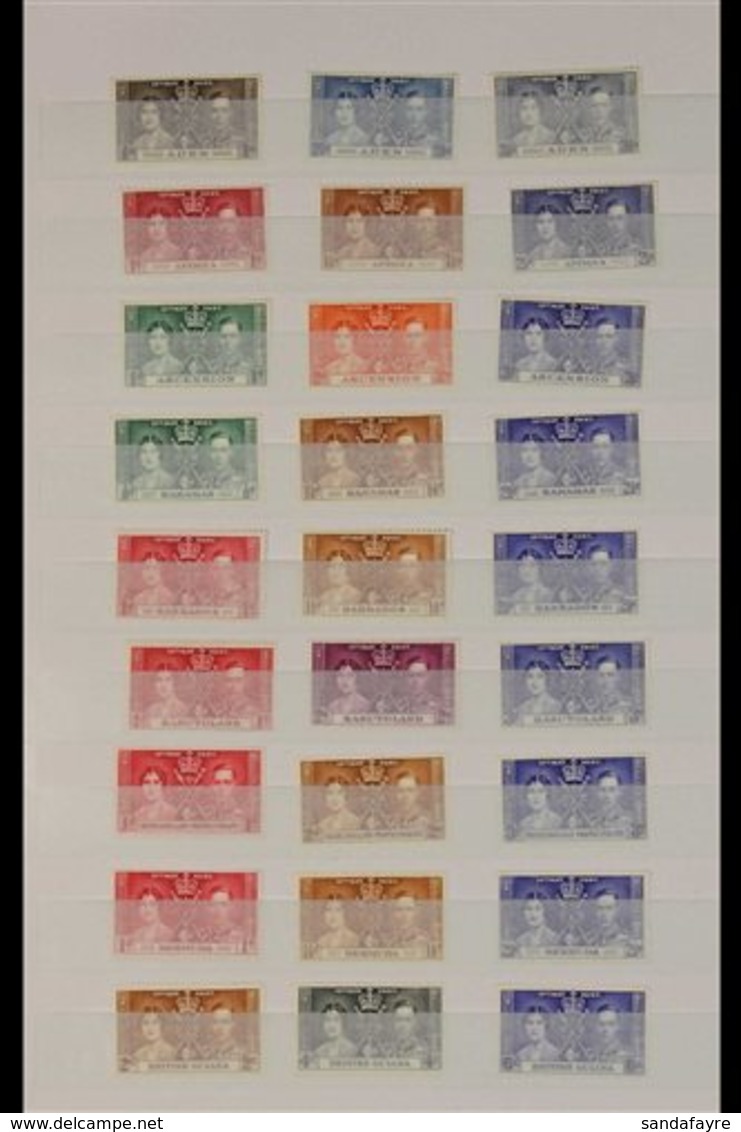 1937 CORONATION OMNIBUS NEVER HINGED MINT A Complete Run British Commonwealth Issues Never Hinged Mint. (202 Stamps) For - Non Classificati