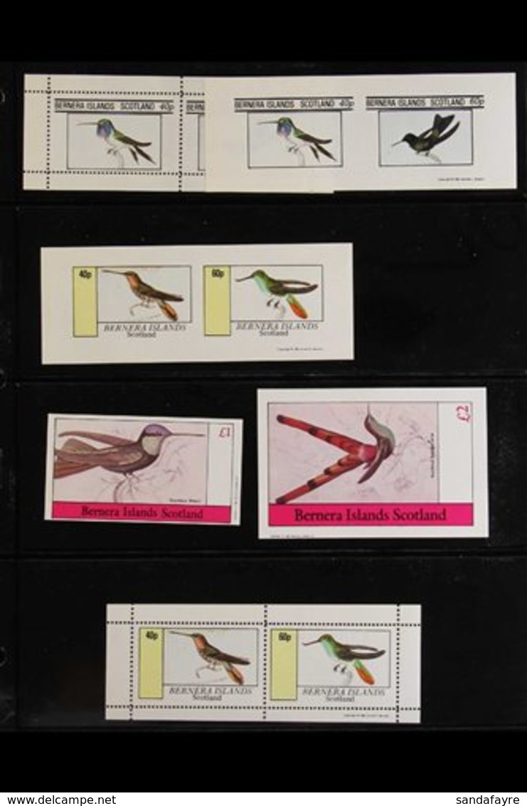 BIRDS (HUMMINGBIRDS) Scottish Islands 1981-82 All Different Never Hinged Mint Collection Of Local Issues Featuring Hummi - Ohne Zuordnung
