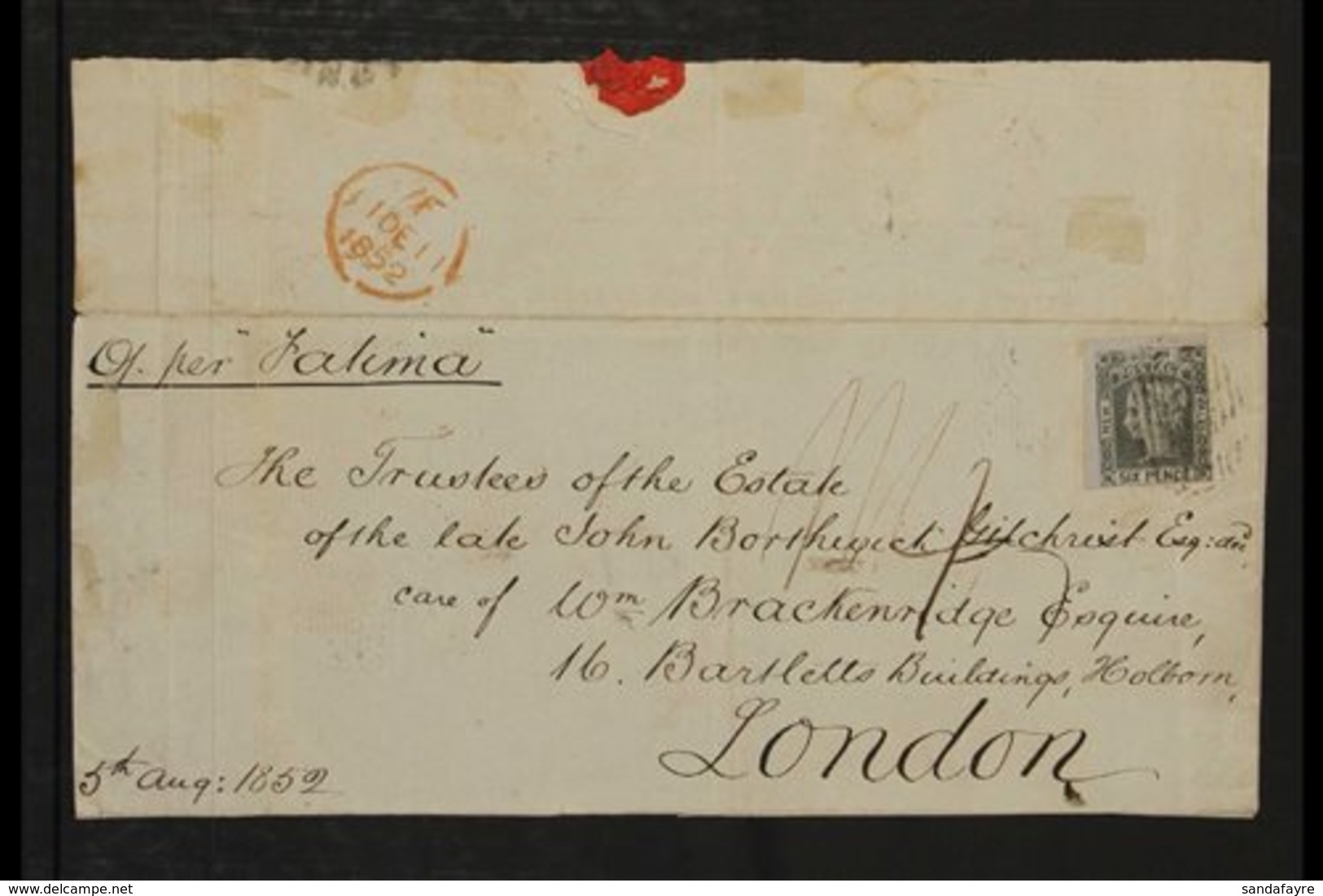 NEW SOUTH WALES 1852-54 COVER FRONTS Presented In Protective Pages That Includes A 2d Ultramarine (worn Plate), SG 56, T - Other & Unclassified