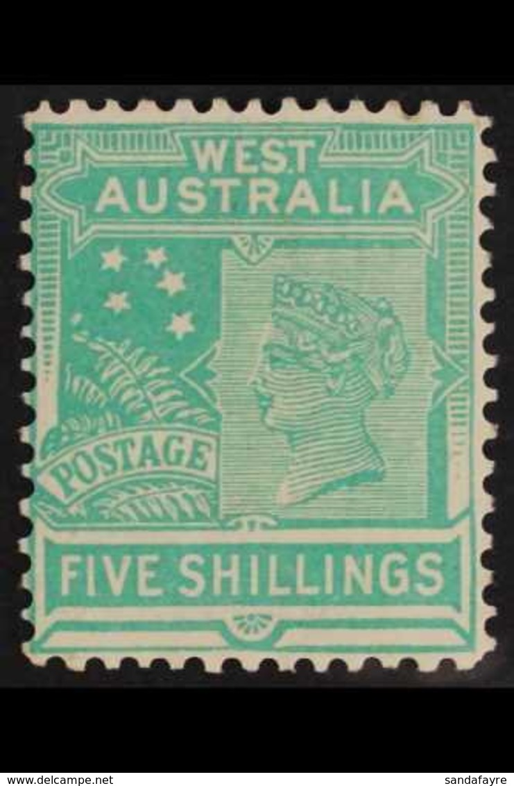 WESTERN AUSTRALIA 1902-11 5s Emerald-green, SG 126, Very Fine Mint. For More Images, Please Visit Http://www.sandafayre. - Altri & Non Classificati
