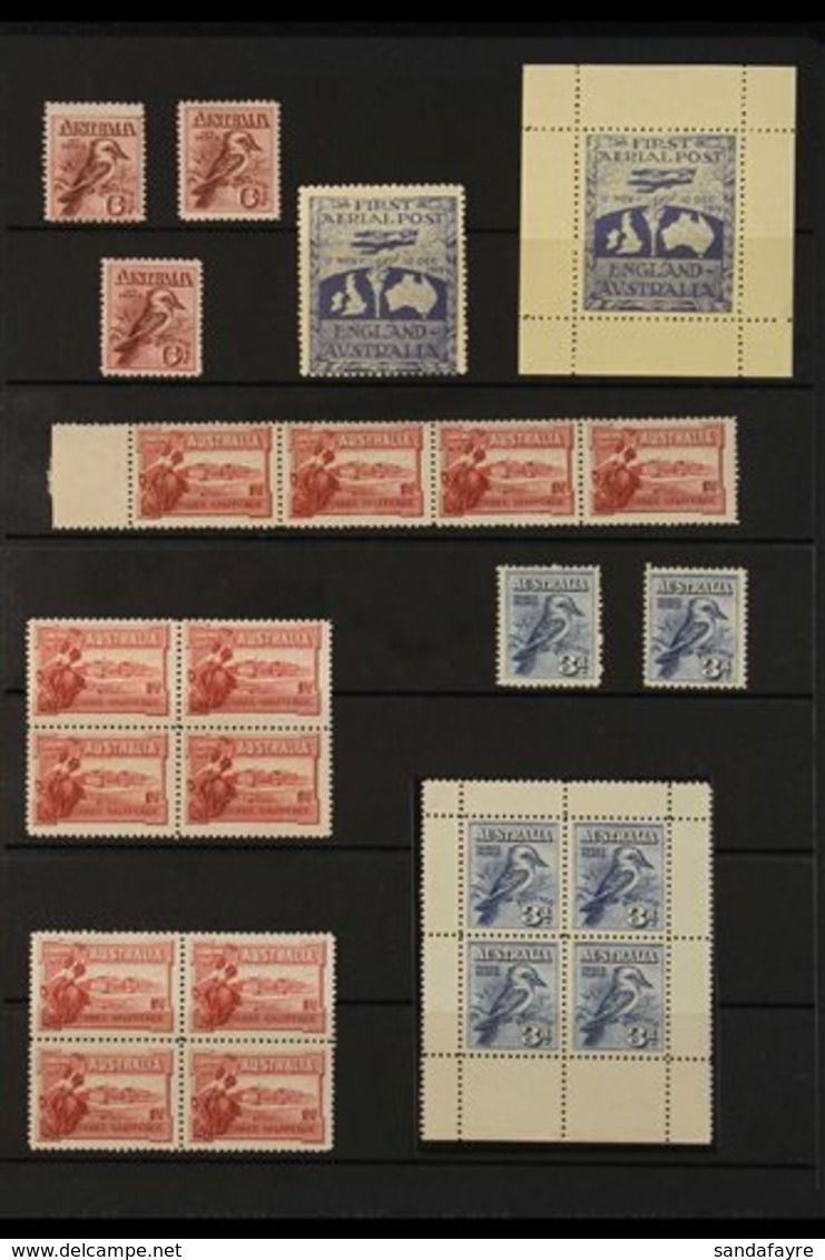 1913-36 MINT & NHM KGV COMMEMORATIVES COLLECTION A Comprehensive Commemoratives Collection With Many Imprint Blocks, Pla - Other & Unclassified
