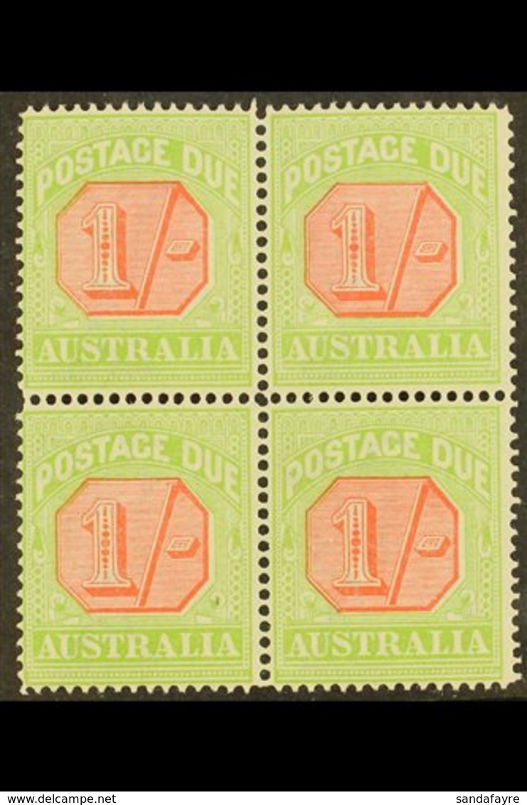 POSTAGE DUE 1913-23 Scarlet And Pale Yellow Green, SG D85, BLOCK OF FOUR Very Fine Mint. For More Images, Please Visit H - Otros & Sin Clasificación