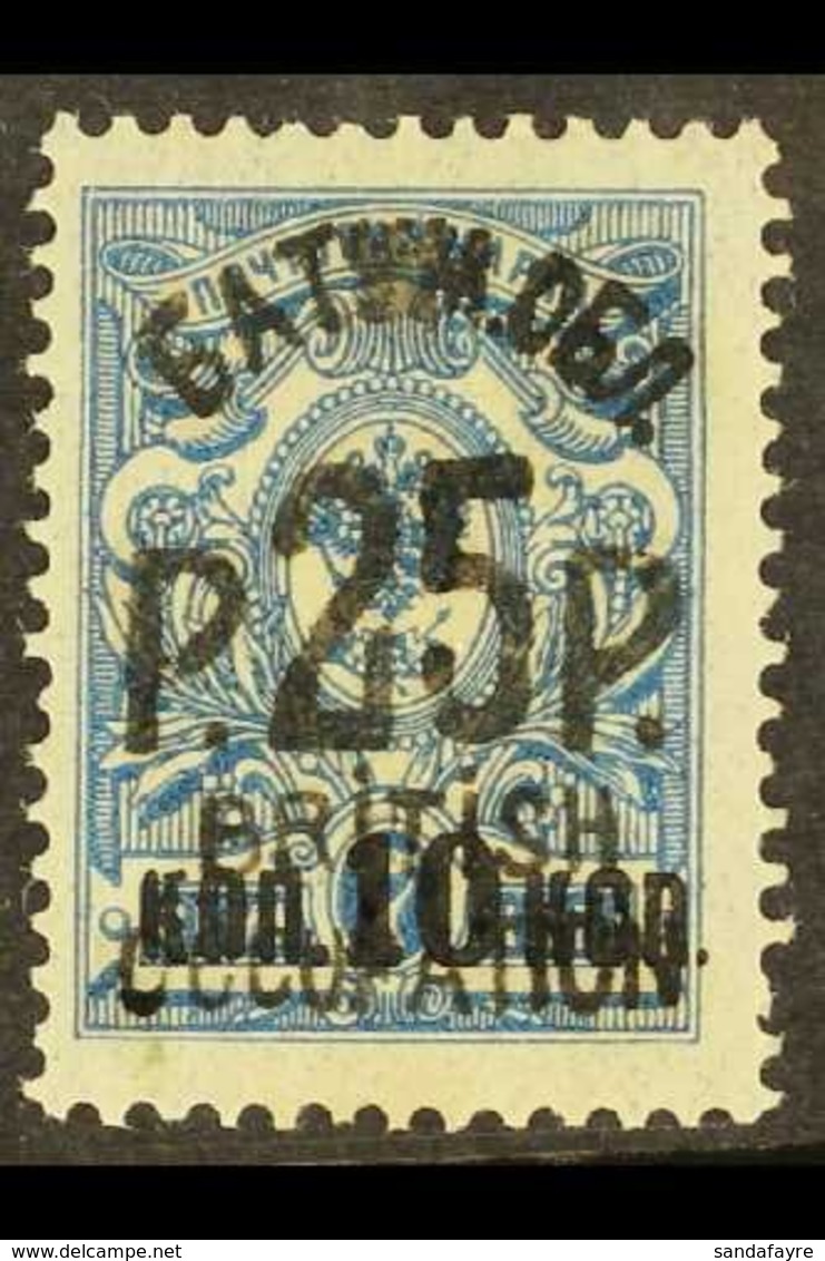 1920 25r On 10 On 7k Blue, SG 30, Never Hinged Mint. For More Images, Please Visit Http://www.sandafayre.com/itemdetails - Batum (1919-1920)