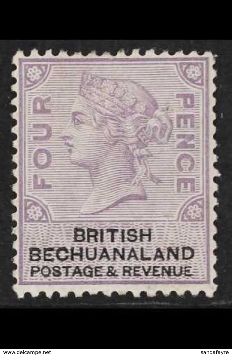 1888 (JAN) 4d Lilac And Black, SG 13, Fine Mint. For More Images, Please Visit Http://www.sandafayre.com/itemdetails.asp - Other & Unclassified