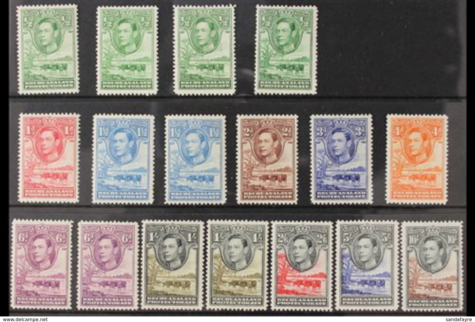 1938-52 KGVI DEFINITIVE COLLECTION. A Fine Mint Collection Of The The "Baobab Tree & Cattle" That Includes A Basic Set ( - Otros & Sin Clasificación