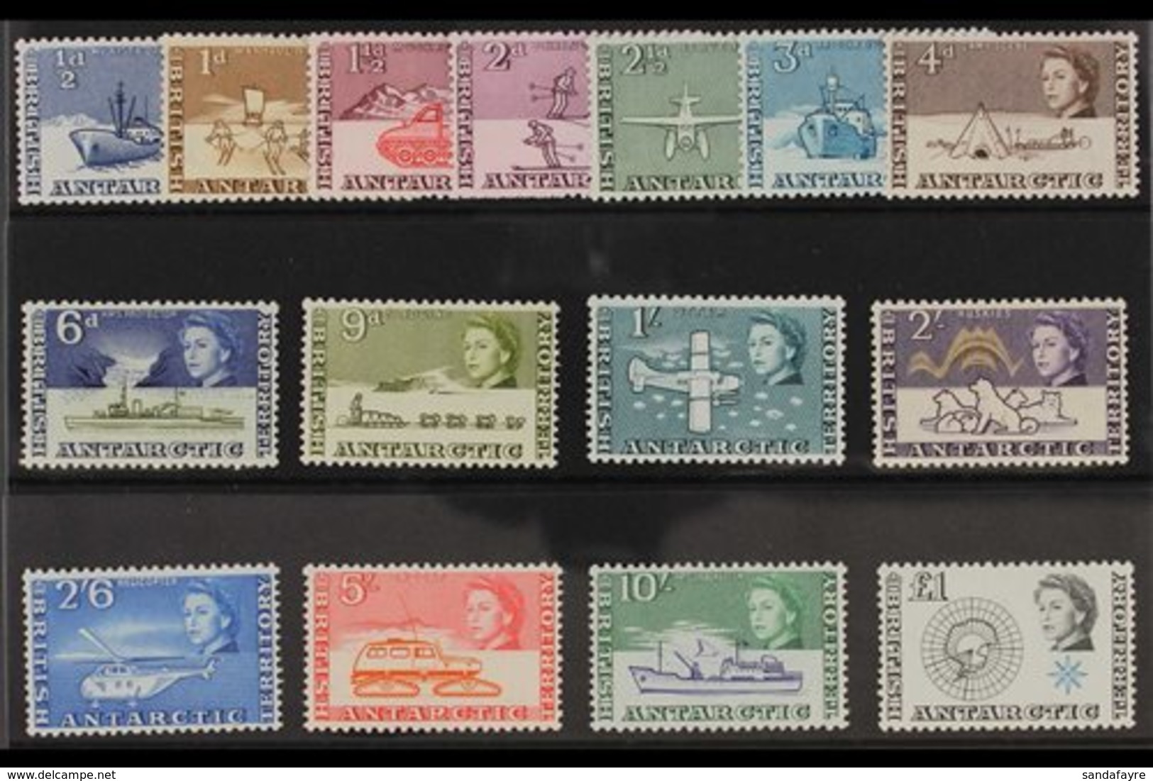 1963 Definitives Original Complete Set, SG 1/15, Superb Never Hinged Mint. (15 Stamps) For More Images, Please Visit Htt - Other & Unclassified