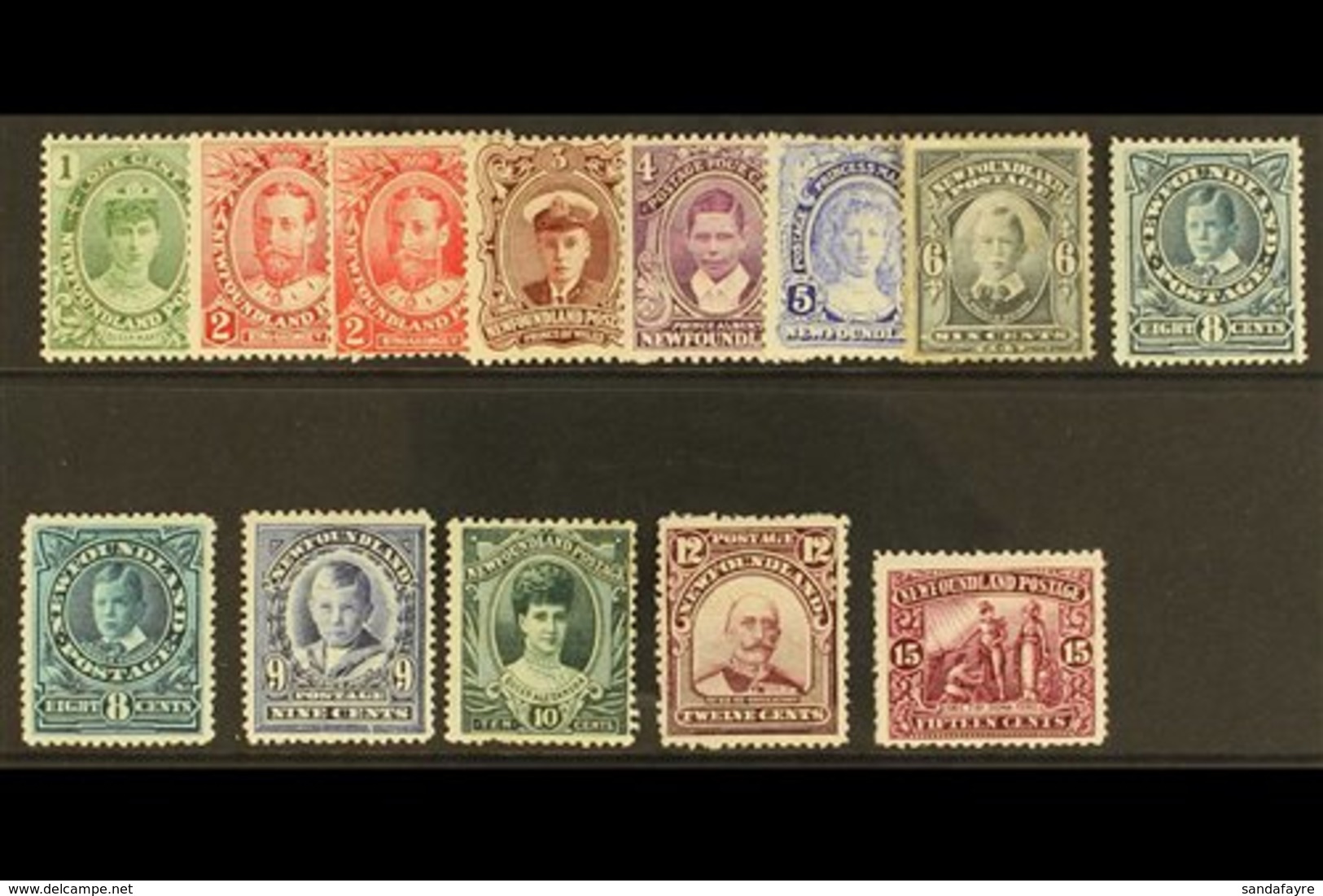 1911 Coronation Set Complete With Additional 2c Rose Red Wartime Printing And 8c Greenish Blue, SG 117/27, 118a, 123a, G - Other & Unclassified