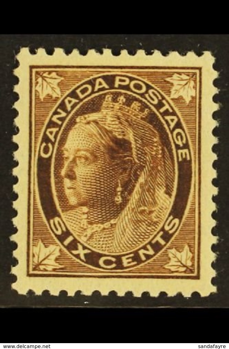 1897-98 6c Brown, SG 147, Well Centered Fine Mint For More Images, Please Visit Http://www.sandafayre.com/itemdetails.as - Altri & Non Classificati