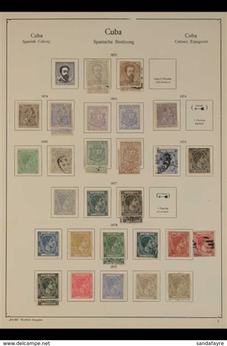 1873-1942 OLD-TIME MINT AND USED COLLECTION On Printed Pages, Plus More Spanish Period On Stockleaves. With Extensive 18 - Otros & Sin Clasificación