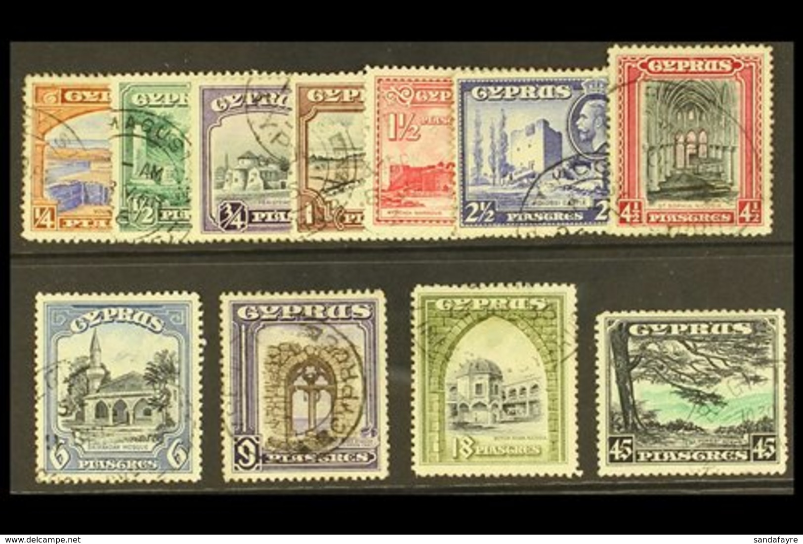 1934 Complete Pictorial Set, SG 133/143, Good Used. (11 Stamps) For More Images, Please Visit Http://www.sandafayre.com/ - Other & Unclassified