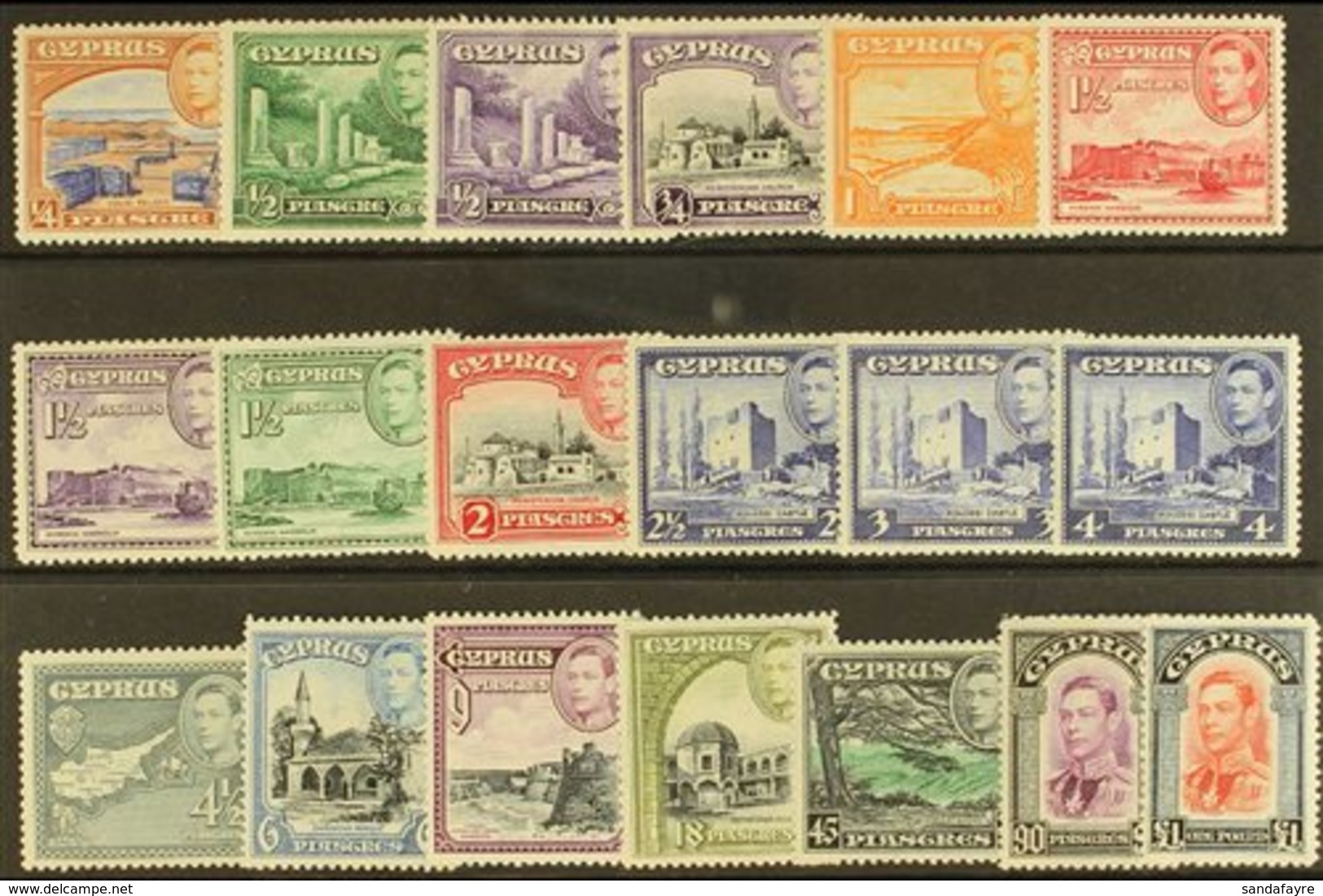 1938-51 Pictorial Definitive Set, SG 151/63, Never Hinged Mint (19 Stamps) For More Images, Please Visit Http://www.sand - Other & Unclassified