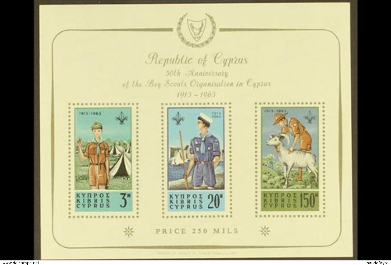 1963 Scouts Movement Miniature Sheet, SG MS231a, Never Hinged Mint. For More Images, Please Visit Http://www.sandafayre. - Otros & Sin Clasificación